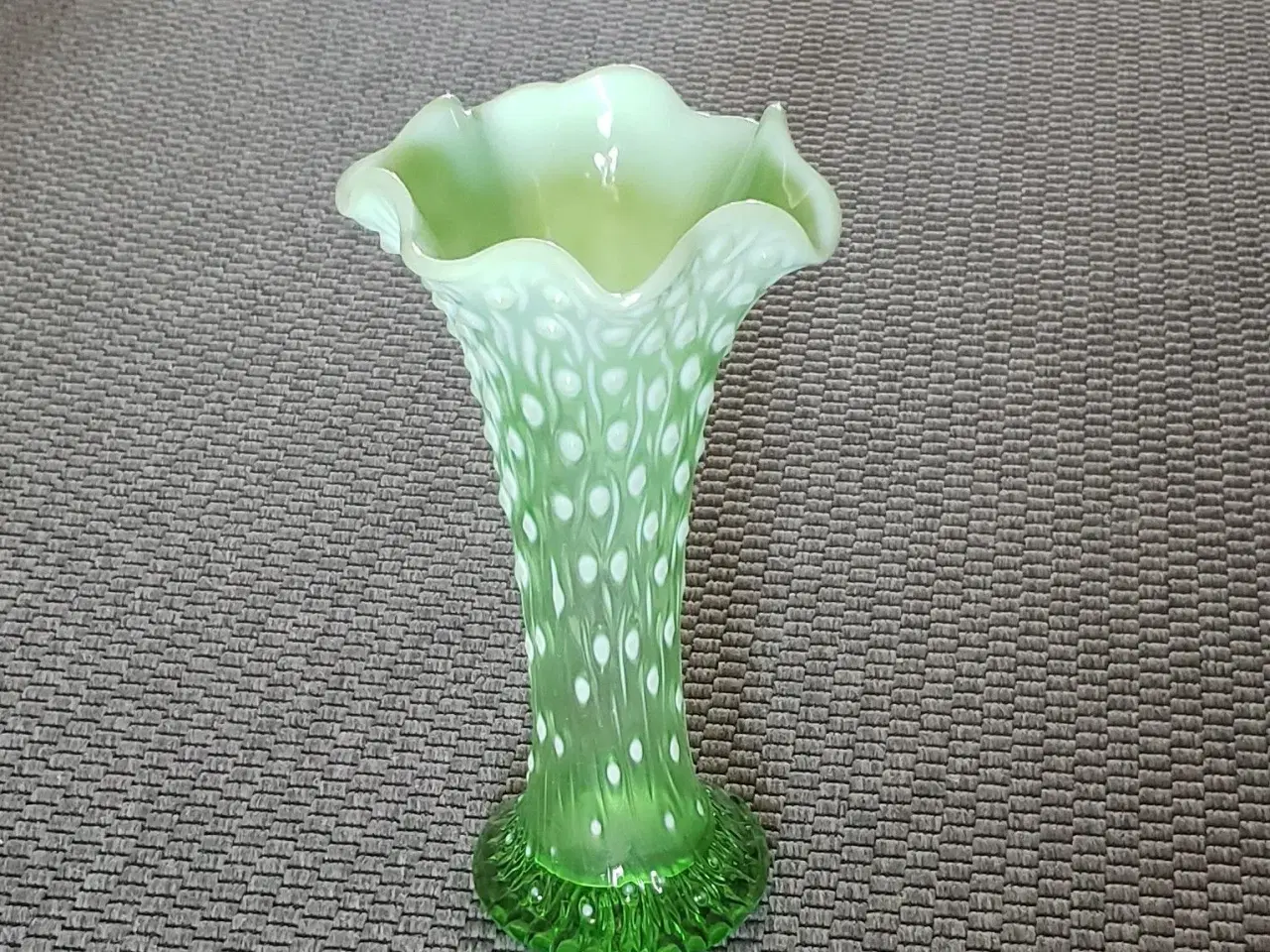 Billede 1 - Smuk Grøn Glasvase
