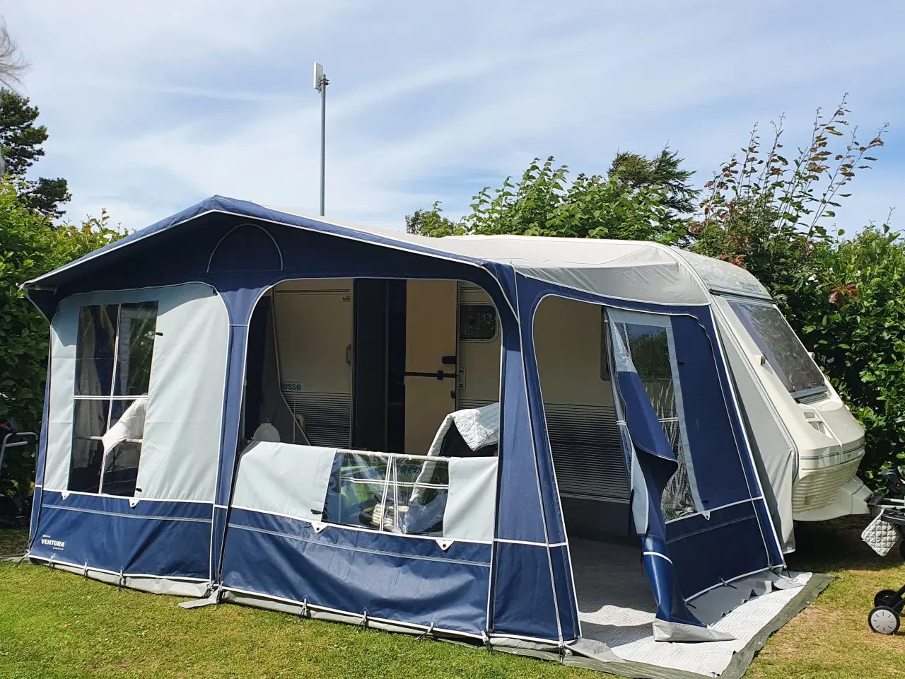 Billede 1 - Velholdt campingvogn fra 1994 m. fortelt & toilet