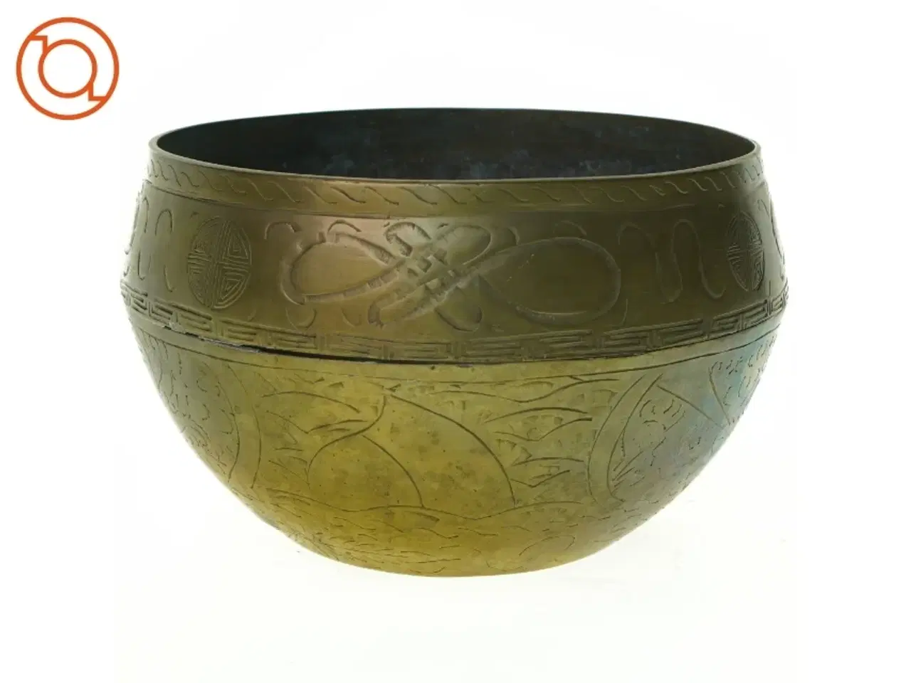 Billede 6 - Antik skål  (str. 27 x 10 cm)