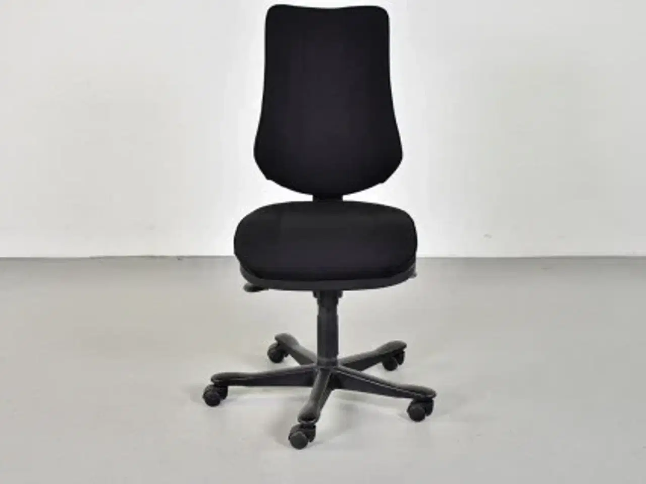 Billede 1 - Rbm model 800 kontorstol med høj ryg og nyt sort polster