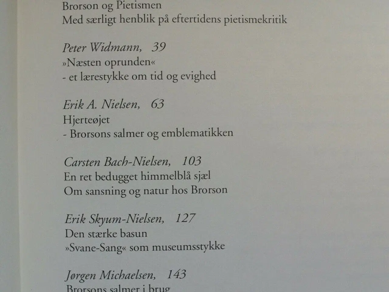 Billede 2 - brorson - en bog i 300 året, red. af jan ulrik dyr