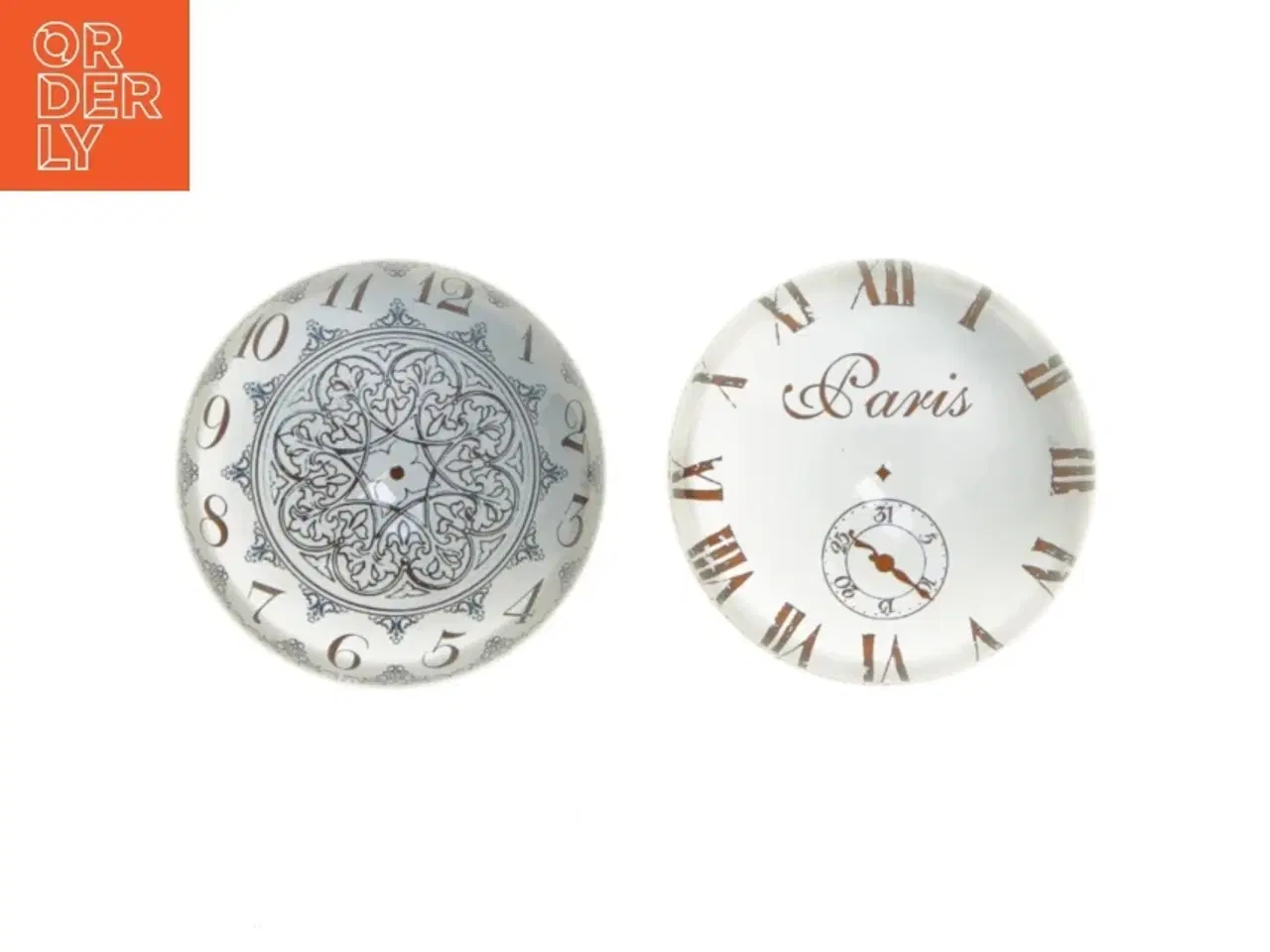 Billede 1 - Papirvægte med urdesign (str. Ø 10 cm)