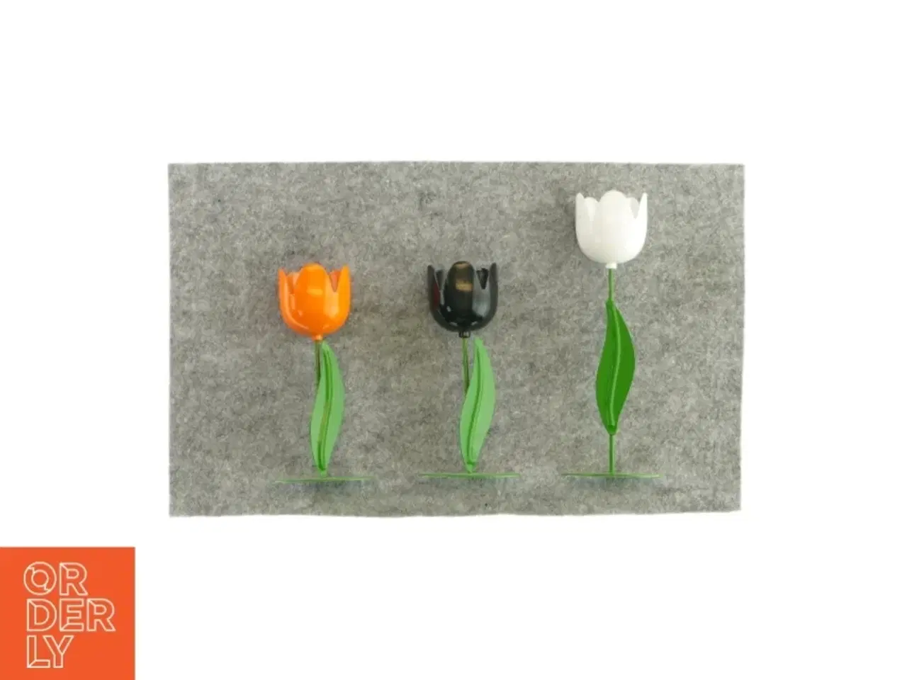 Billede 1 - Dekorations blomster i metal (3 styks)