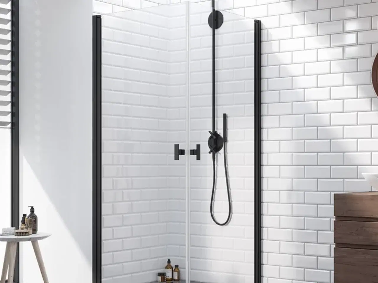 Billede 1 - Firkantet Hjørnebruse-løsning. STRØMBERG