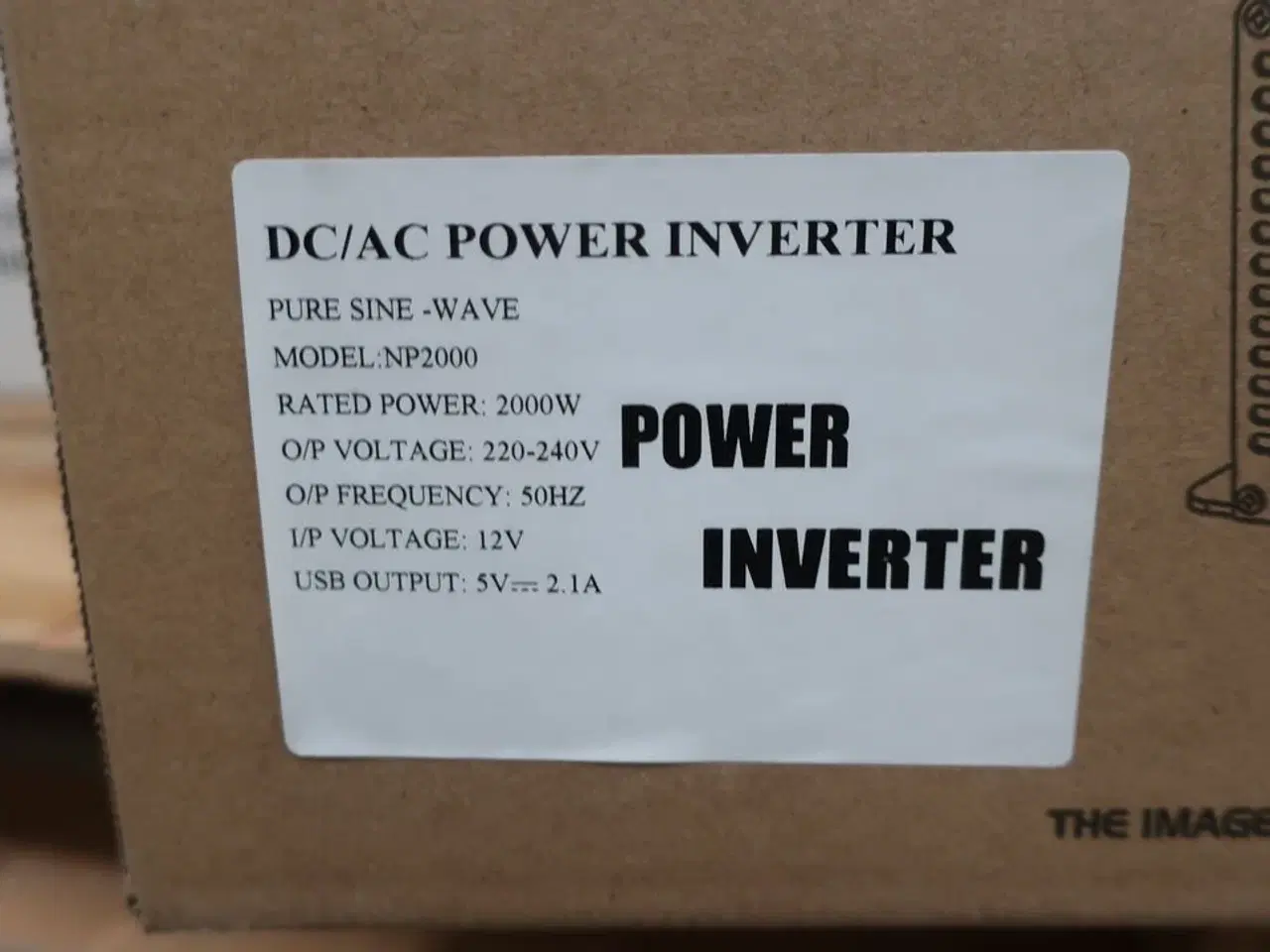 Billede 2 - Inverter GREEN ENERGY Pure Sine Wave DC/AC Power 2000W