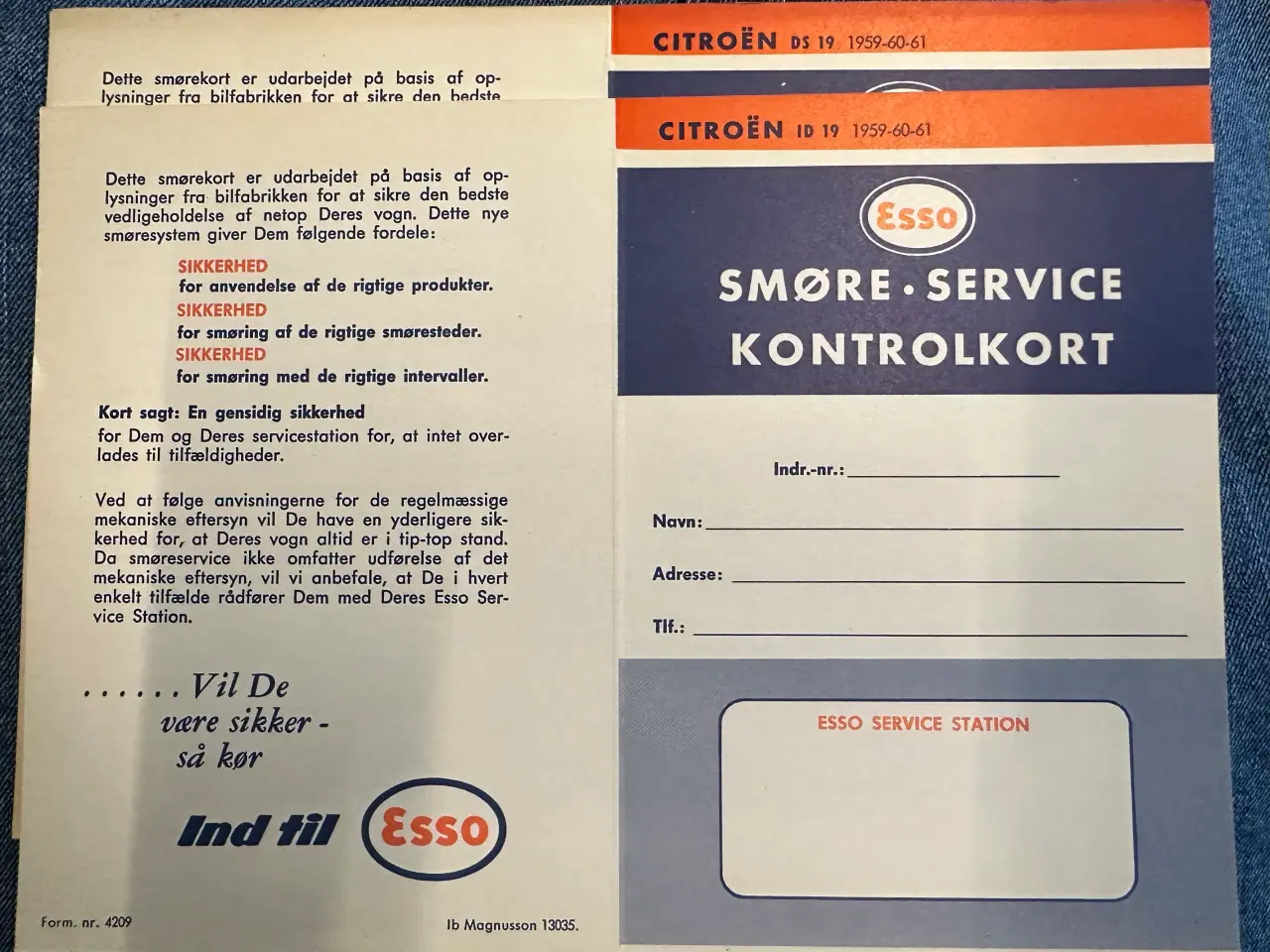 Billede 6 - Esso smørekort til veteranbiler 