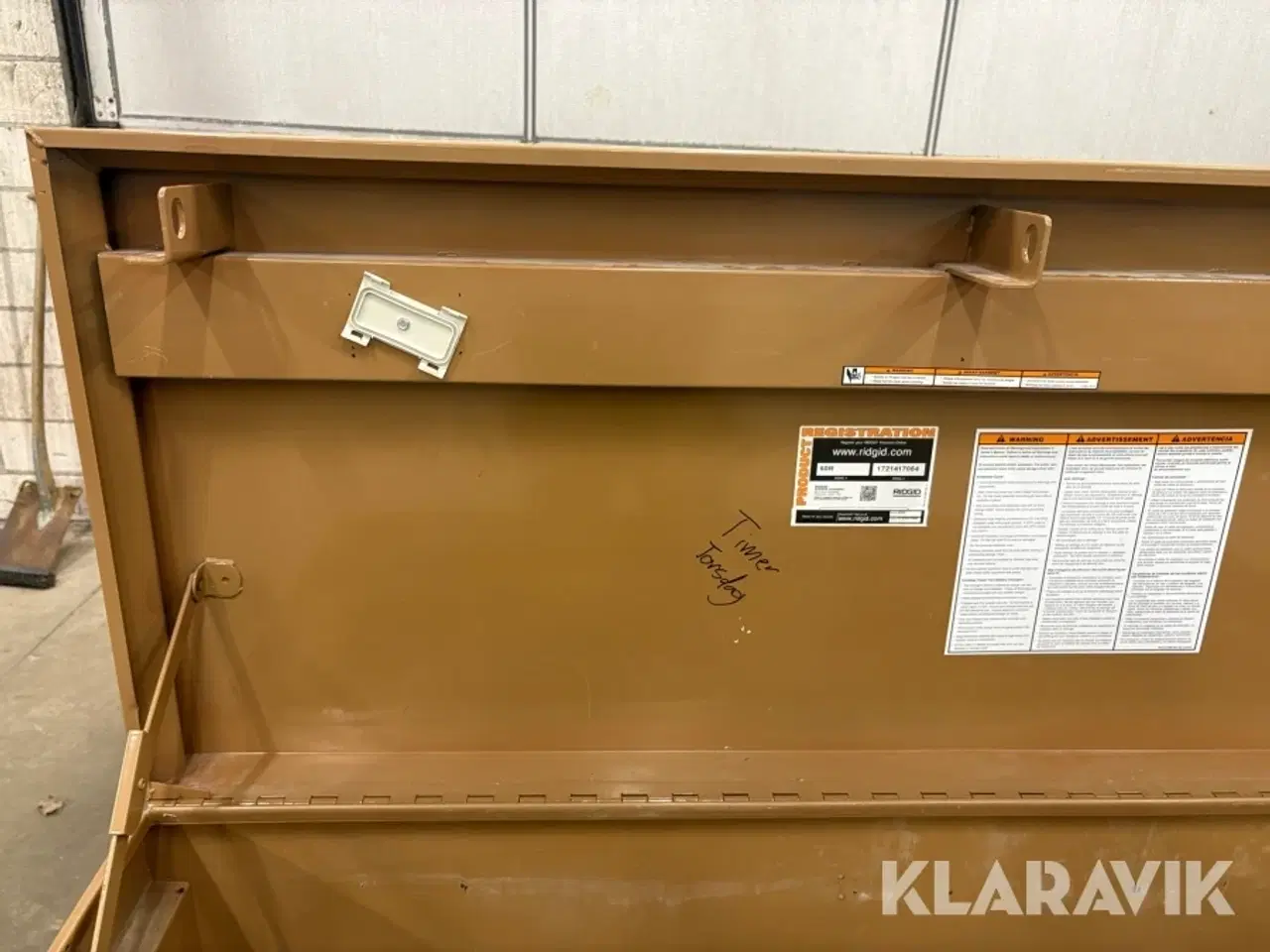 Billede 12 - Opbevaring/værktøjs kasse Rigid 60R med lås og nøgle