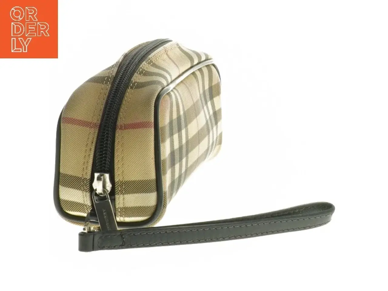 Billede 2 - Kosmetiktaske med tern fra Burberry (str. 6,5x18,5x6 cm)