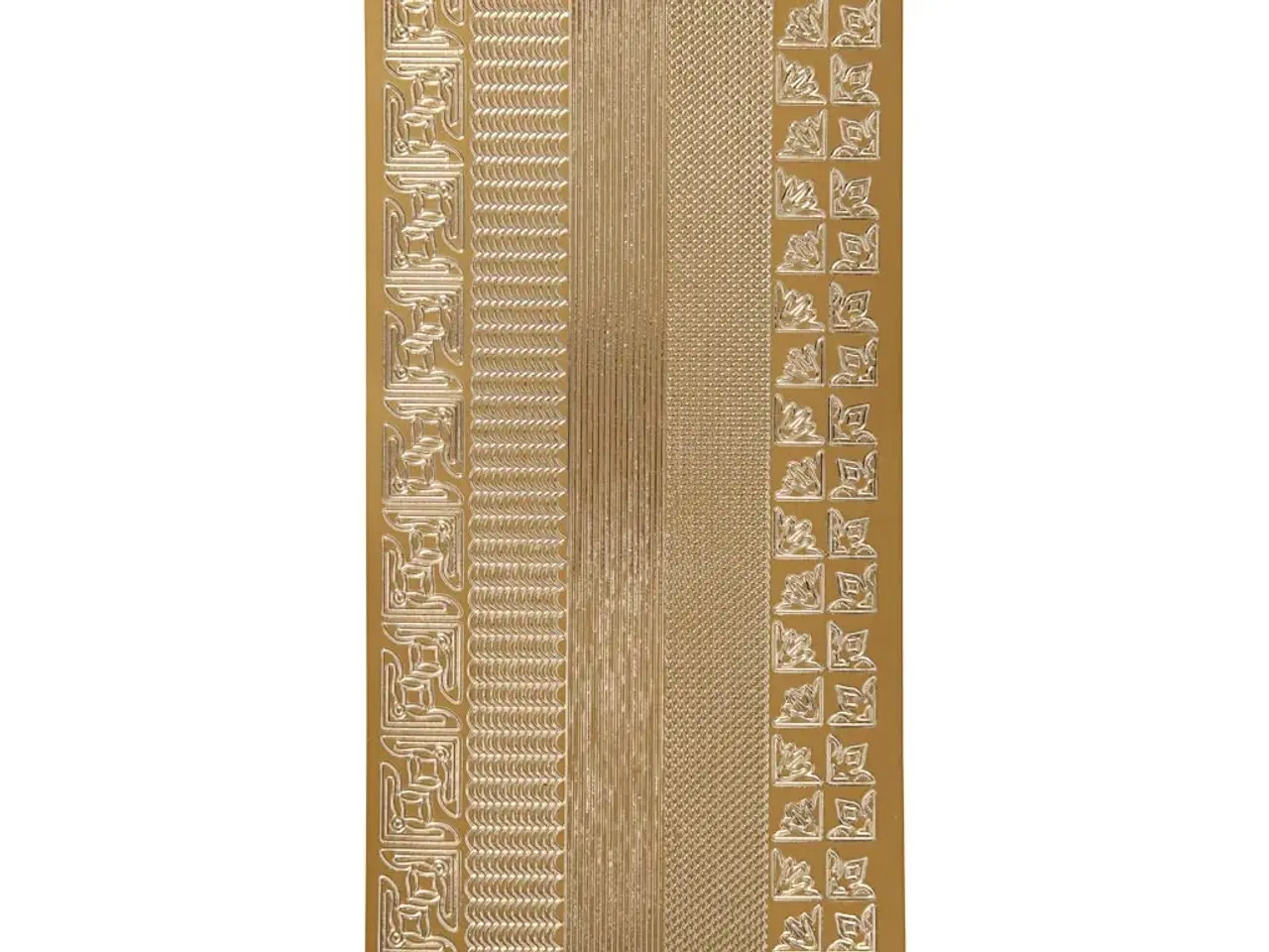 Billede 1 - Stickers, border, ark 10x23 cm, guld, 1 ark