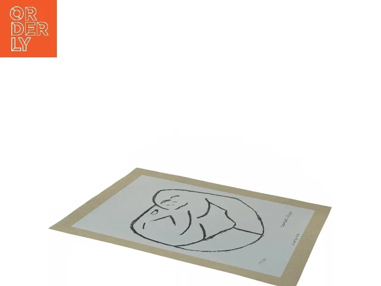 Billede 3 - Sort-hvidt kunsttryk af elskende par fra Jørgen Ryg (str. 30,5x24 cm)