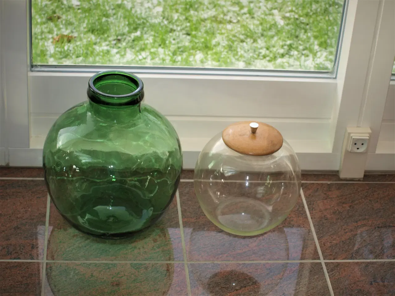 Billede 1 - Kule glas vase
