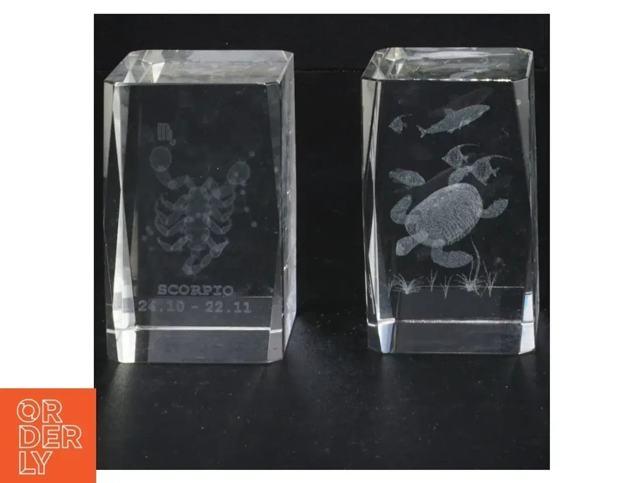 Billede 1 - 3D lasergraverede glasblokke (str. 8 x 5 cm)
