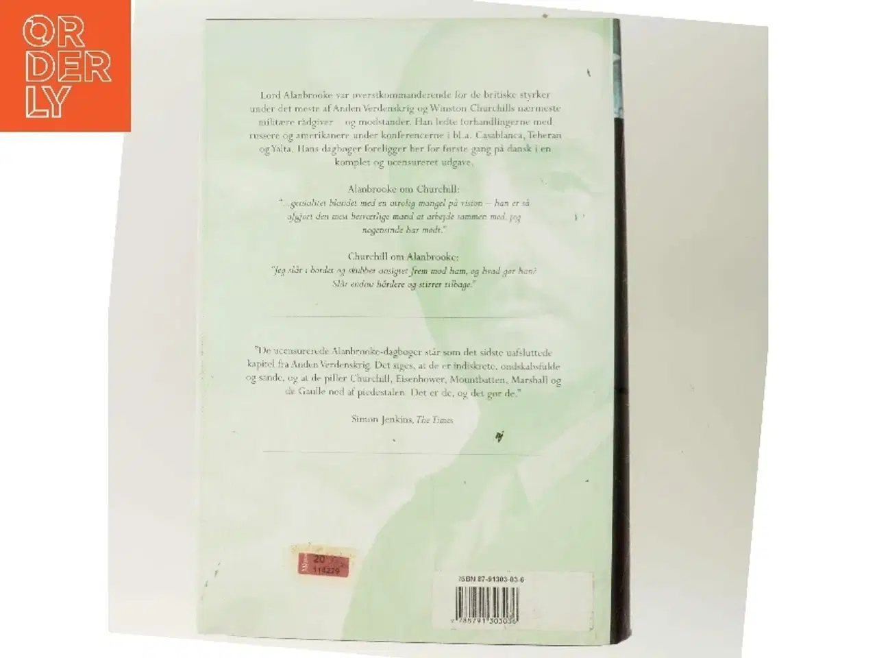 Billede 3 - Krigsdagbøger 1939-1945 af Alan Francis Alanbrooke (Bog)