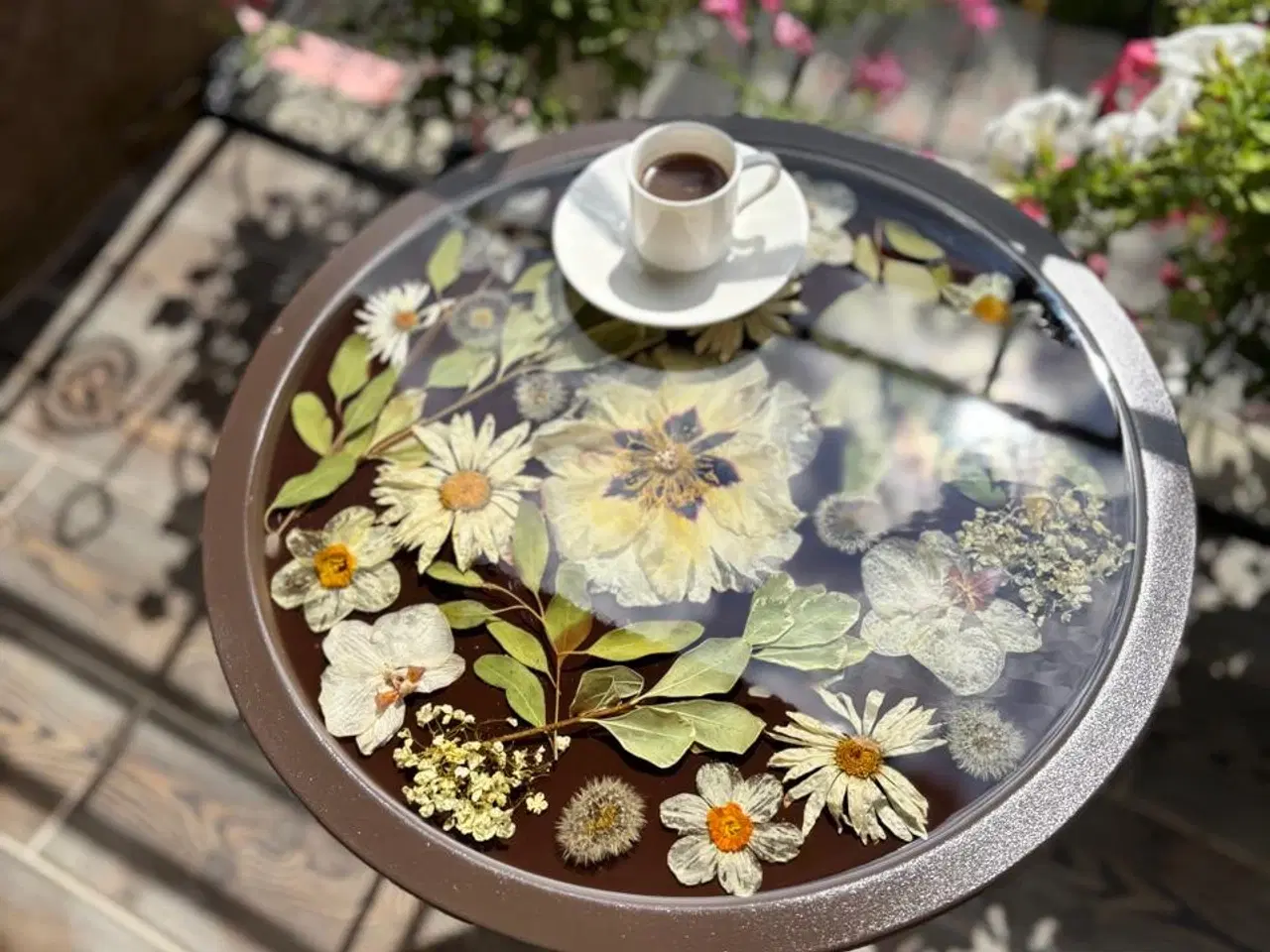 Billede 3 - Unique Handmade Coffee Table – Epoxy Resin & Real 