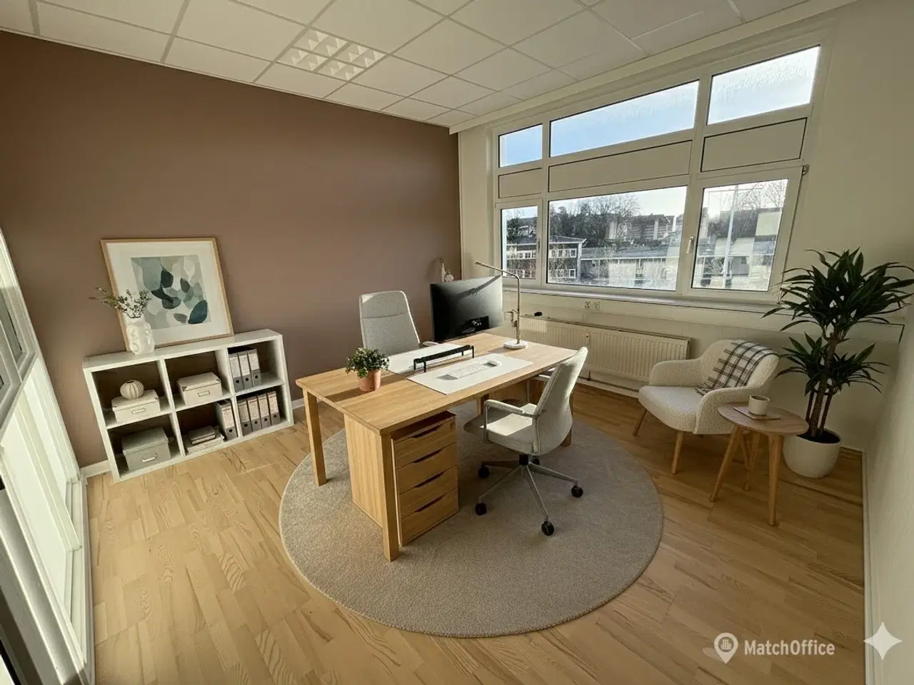 Billede 1 - 18 m2 lukket kontor i fælles kontormiljø