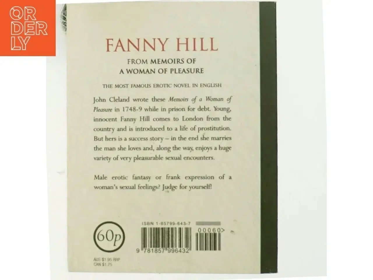 Billede 3 - Fanny Hill af John Cleland (Bog)