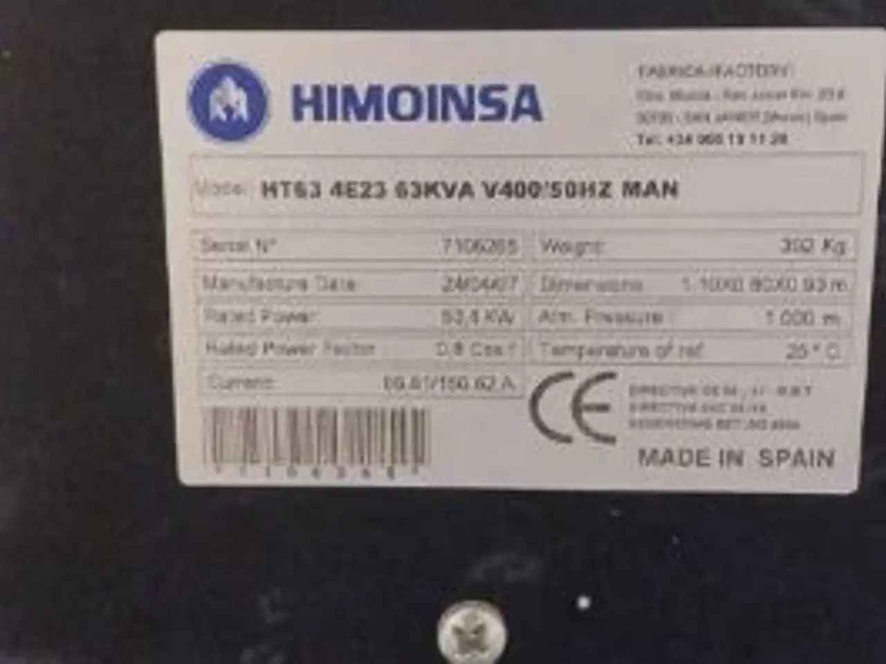 Billede 3 - Nødgenerator Model HT63