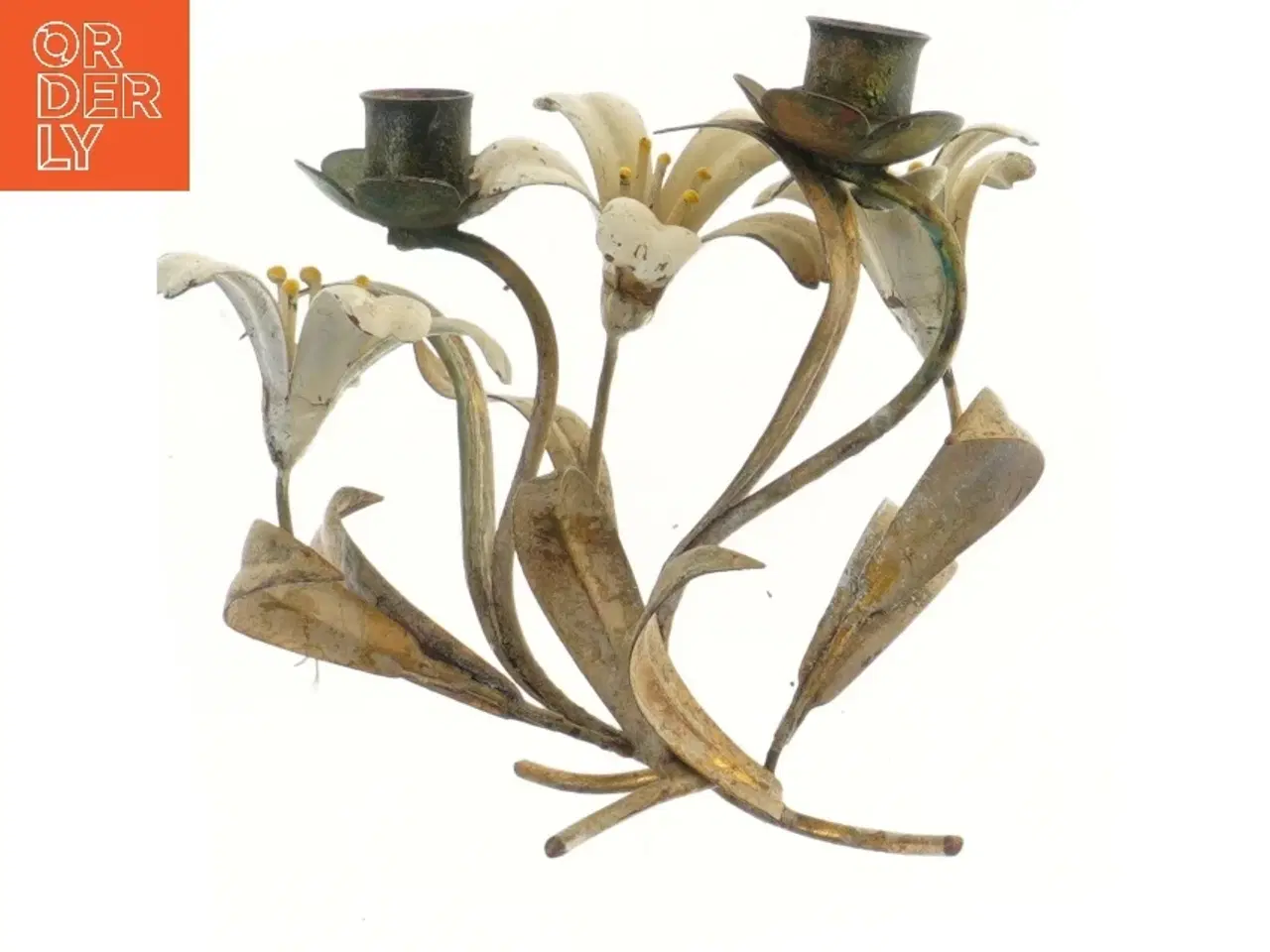 Billede 3 - Blomsterformet lysestage (str. 20x18 cm)