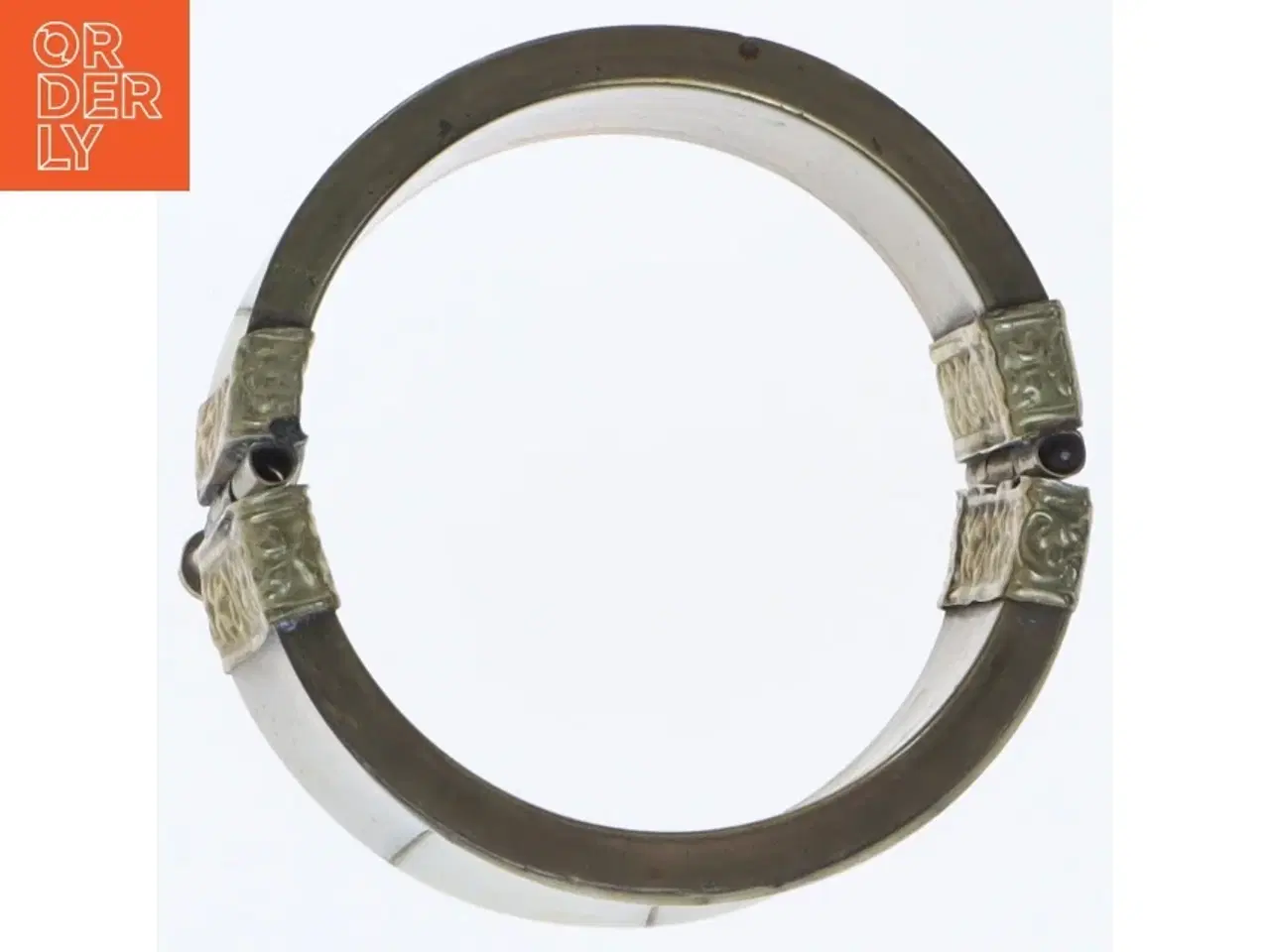 Billede 5 - Armbånd i ben og metal (str. Ø 5 komma 9 cm)