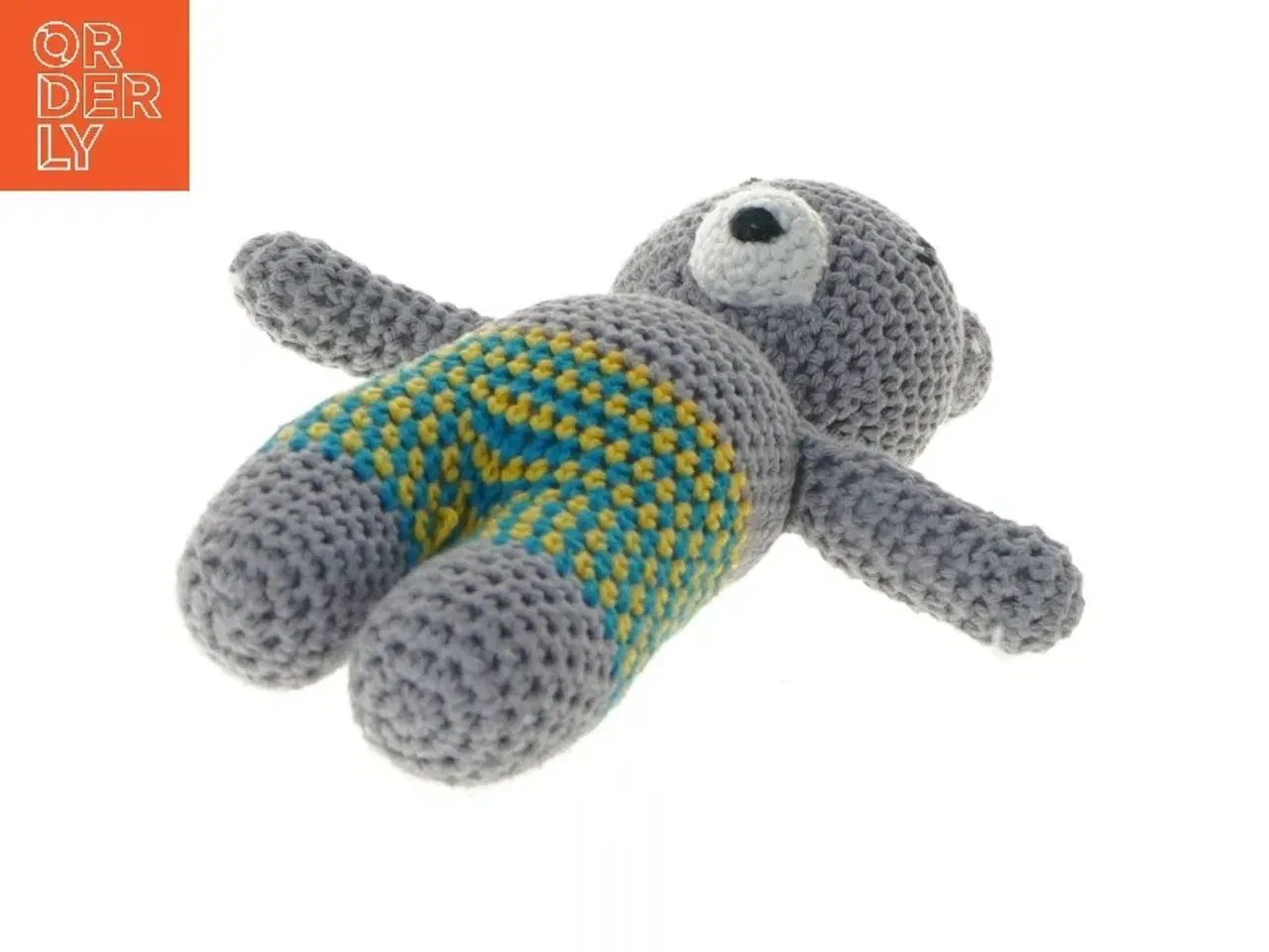 Billede 3 - Hæklet bamse (str. 18 cm)