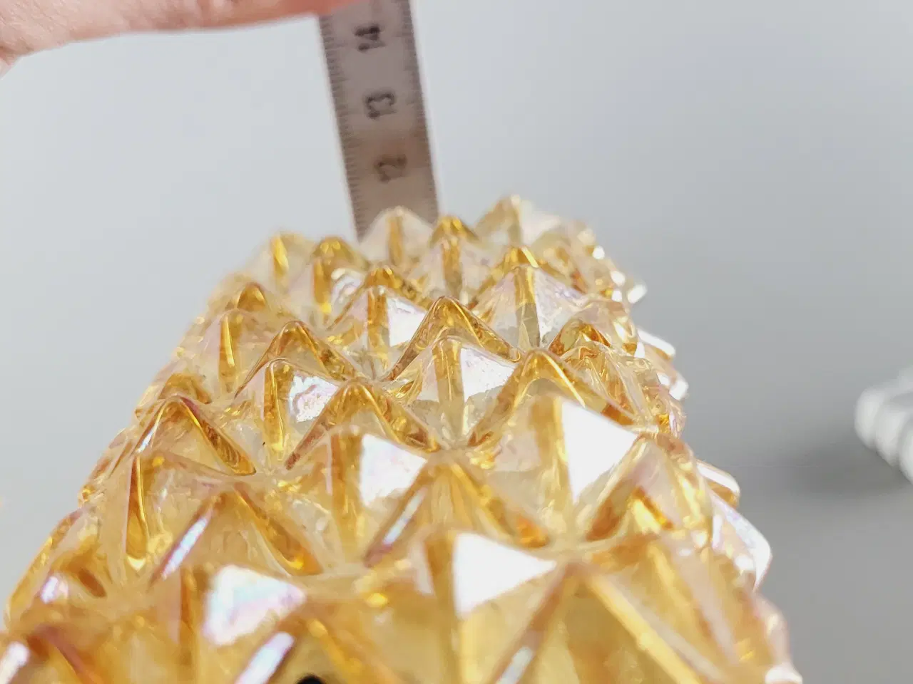 Billede 12 - ⭐️- Smuk retro væglampe i teak, messing og glas