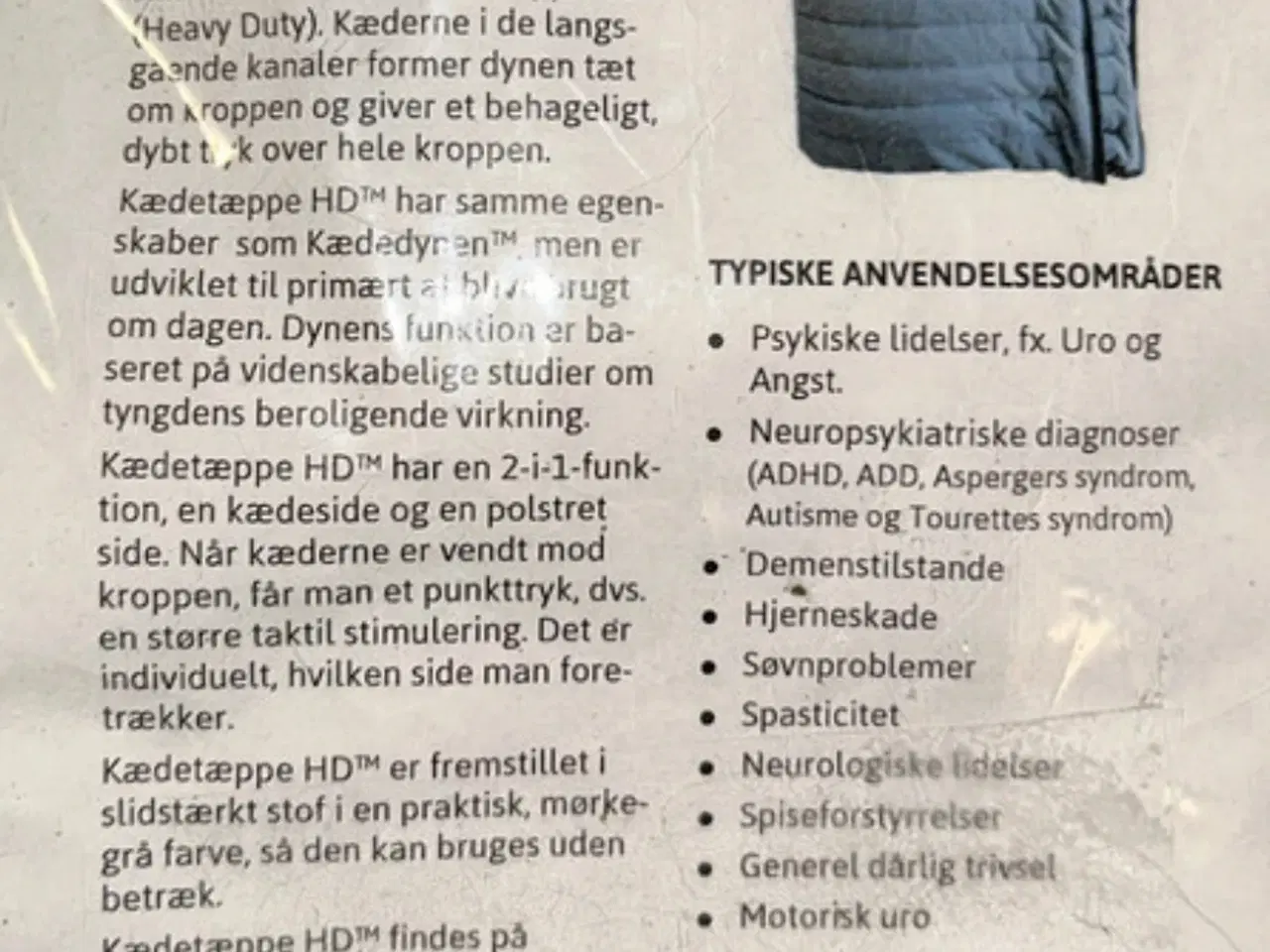 Billede 2 - SOMNA kædetæppe 15 kg.