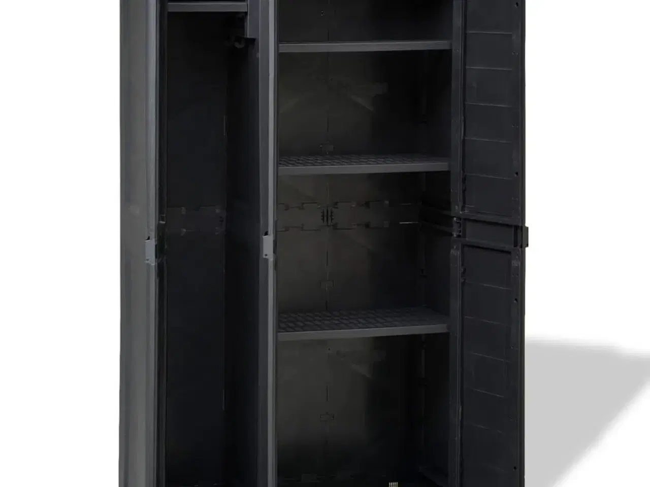 Billede 5 - Haveopbevaringsskab med 4 hylder sort