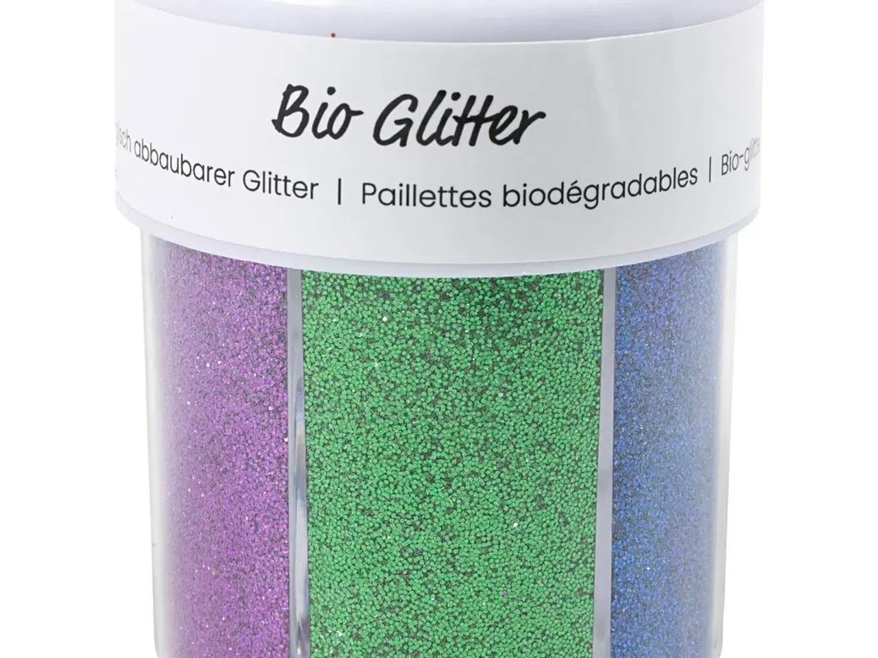 Billede 1 - Bio-glimmer, ass. farver, 6x28ml/ 1 ds.