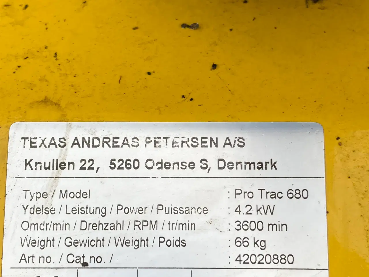 Billede 5 - Fejemaskine/snemaskine TEXAS Pro Trac 680