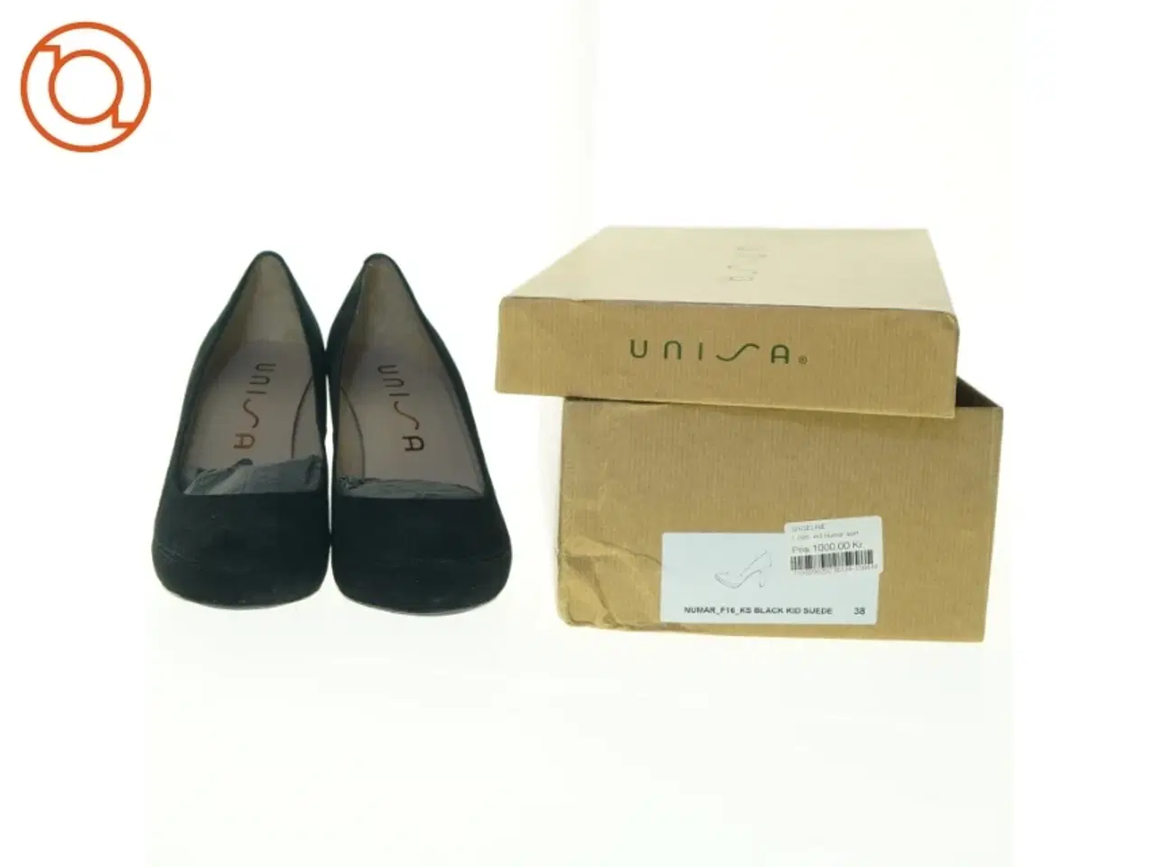 Billede 2 - Unisa sorte ruskindspumps fra Unisa (str. 38)