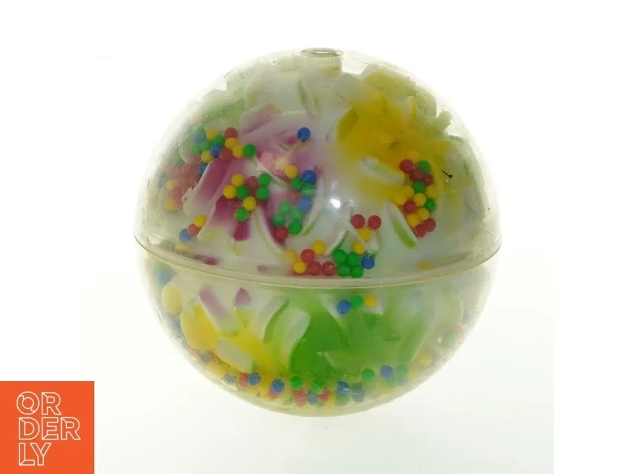 Billede 1 - Farverig plastkugle (str. Ø 13 cm)