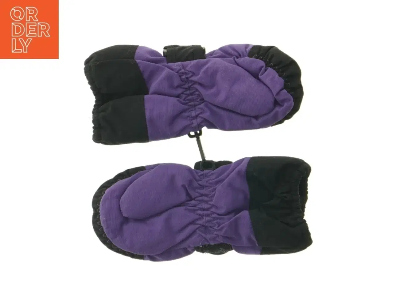 Billede 2 - Børnevante/ hansker, lilla og sort (str. 17 cm)