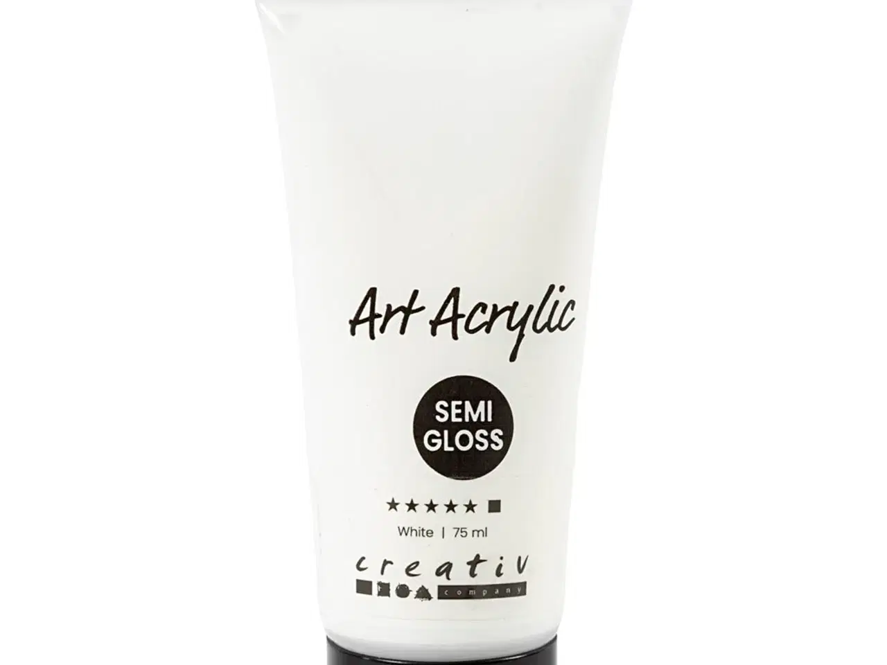 Billede 1 - Art Akrylmaling, halvblank, dækkende, hvid, 75ml/ 1 fl.