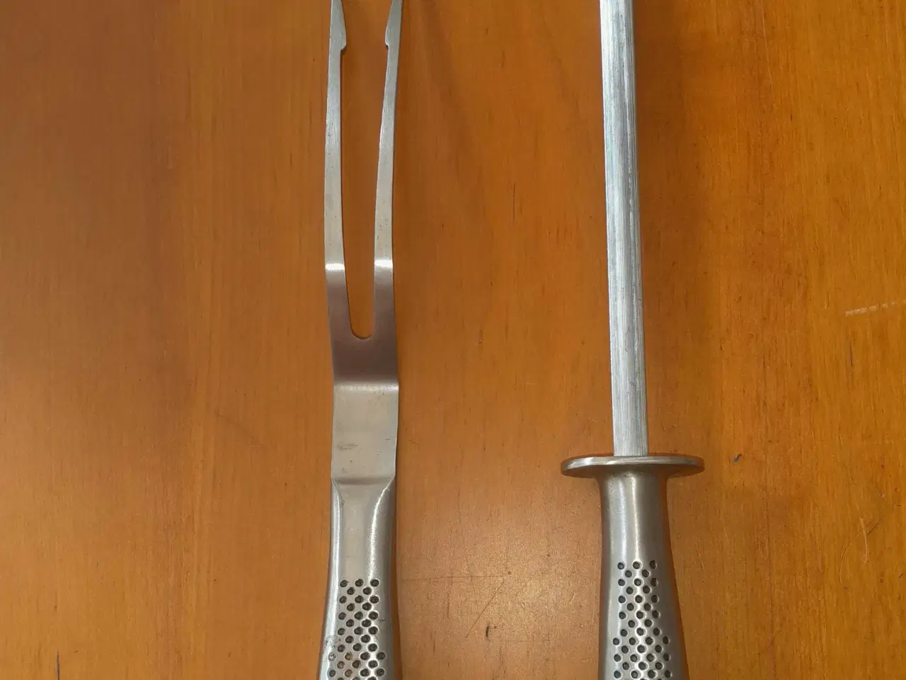 Billede 2 - Strygestål, kniv og stegegaffel 