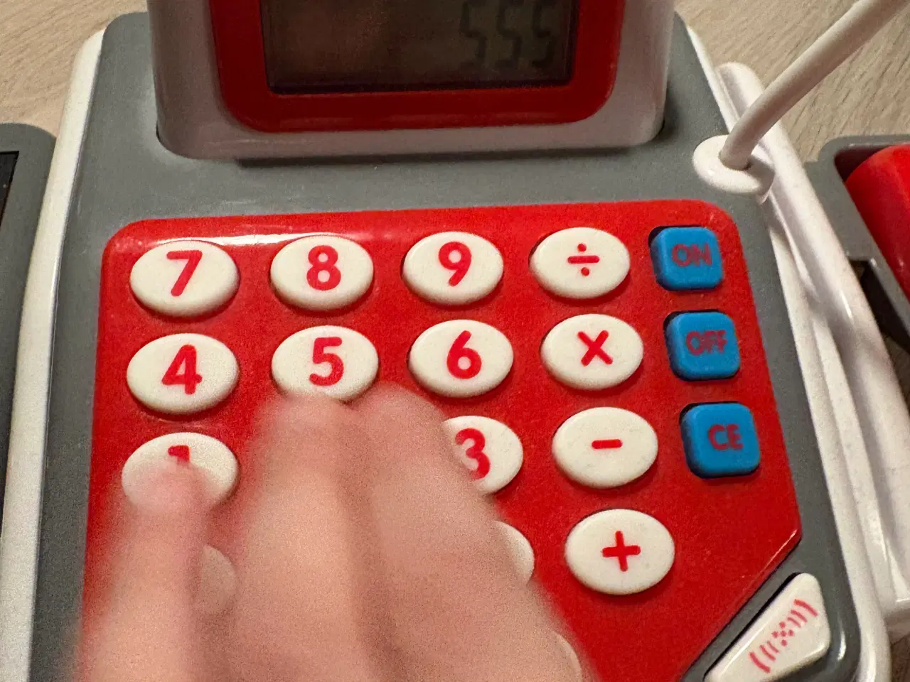 Billede 2 - Kasseapparat med penge kurv og mikrofon 