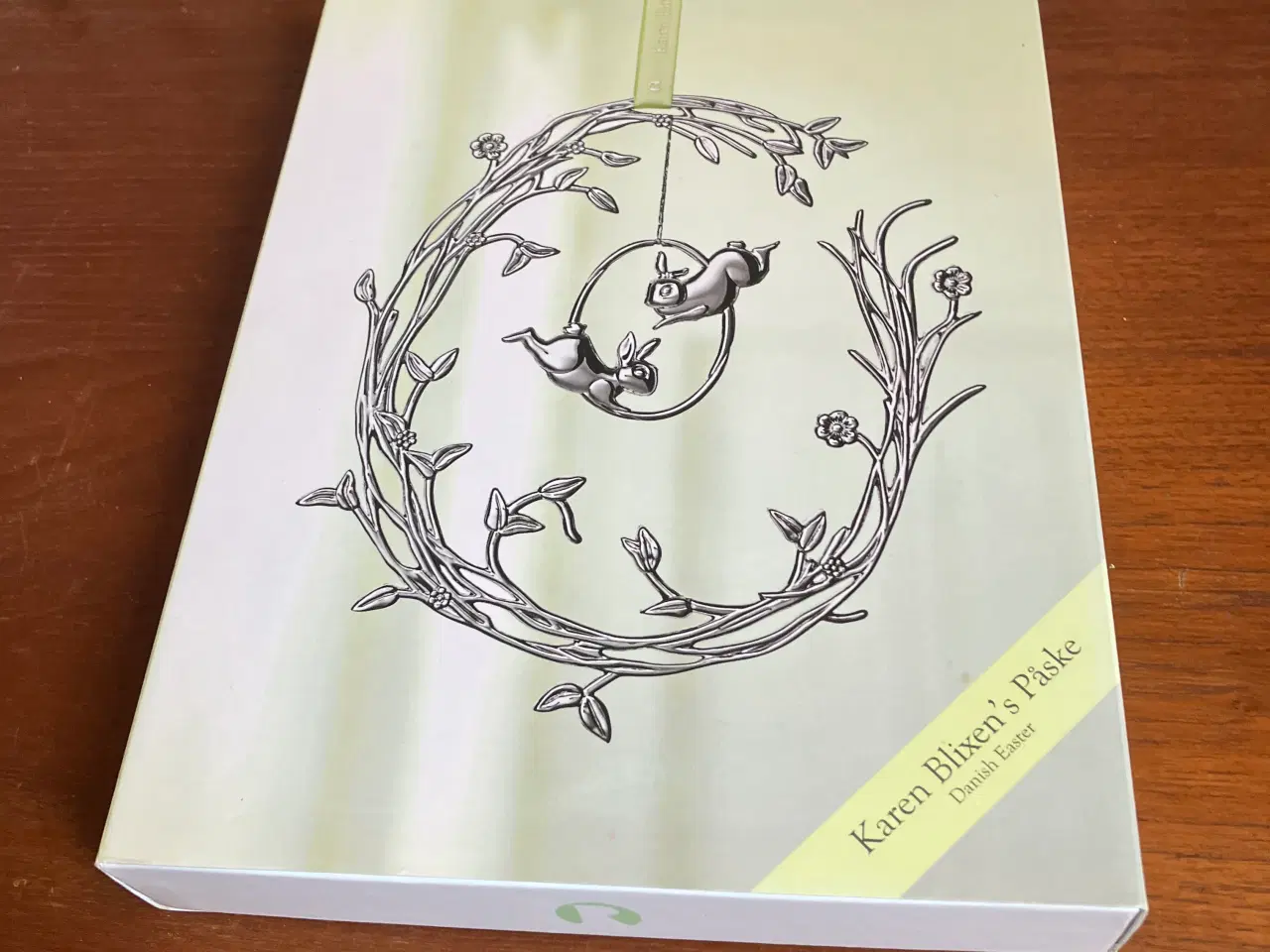 Billede 4 - Karen Blixen Påske ophæng æg i krans i sølvfarvet 