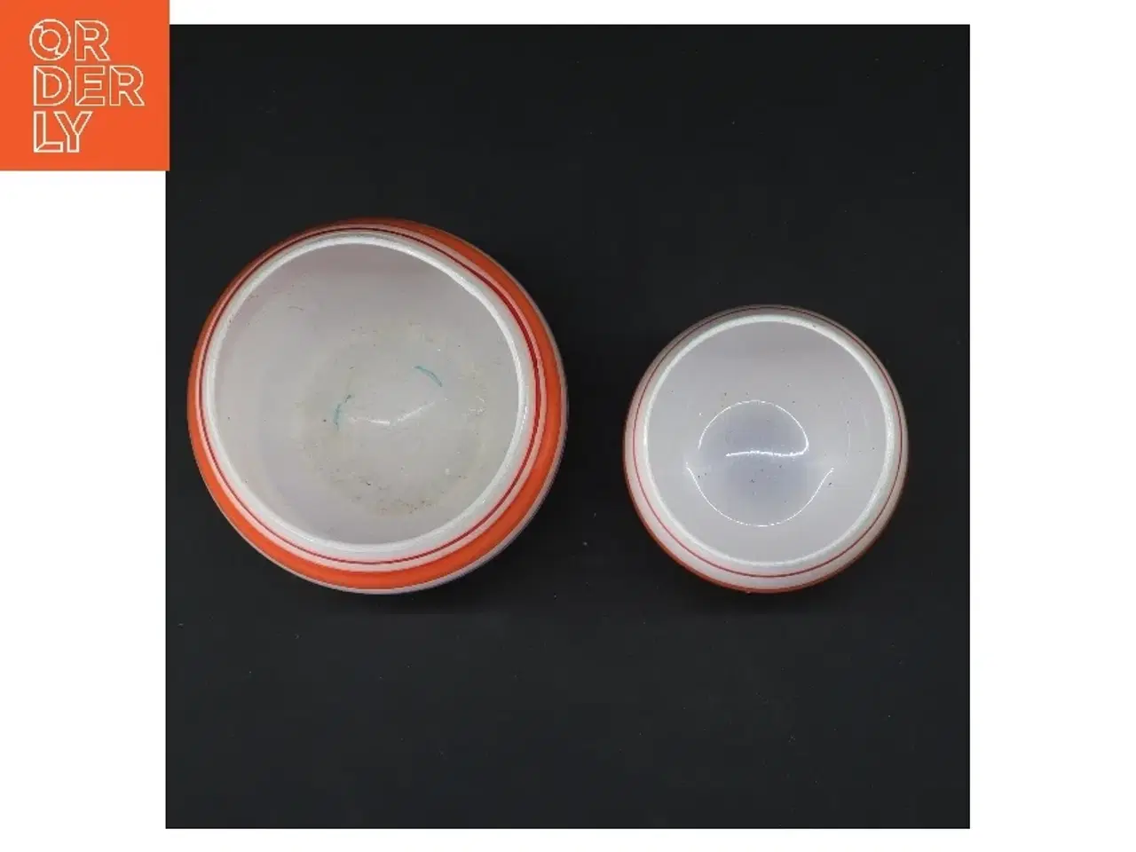 Billede 2 - Farverige stribede vaser (str. 9,5 & 9 cm)