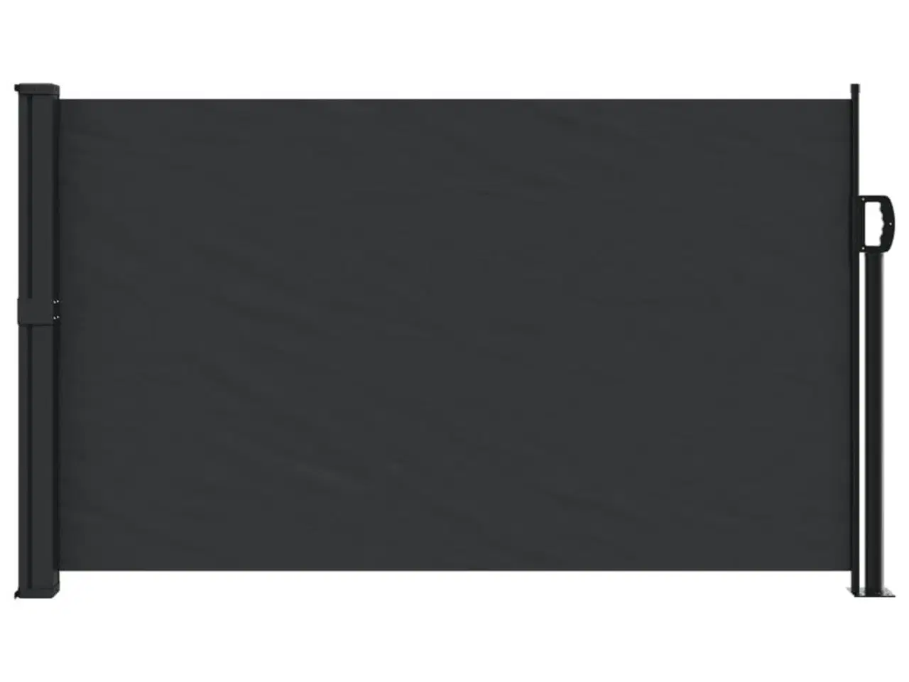 Billede 3 - Sammenrullelig sidemarkise 120 x 600 cm sort