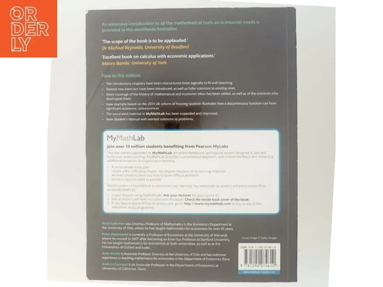 Billede 3 - Essential mathematics for economic analysis af Knut Sydsæter (Bog)