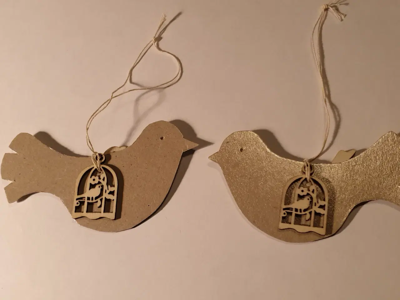 Billede 7 - Påske/forårs papirpynt Naturfarvet SE flere fotos