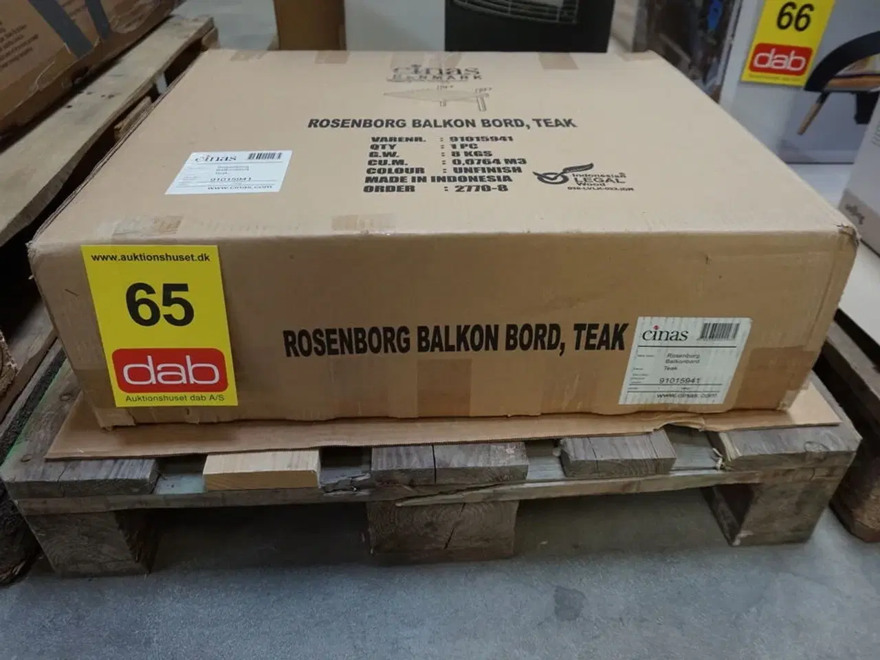 Billede 4 - Rosenborg altanbord - teak 60x54 cm