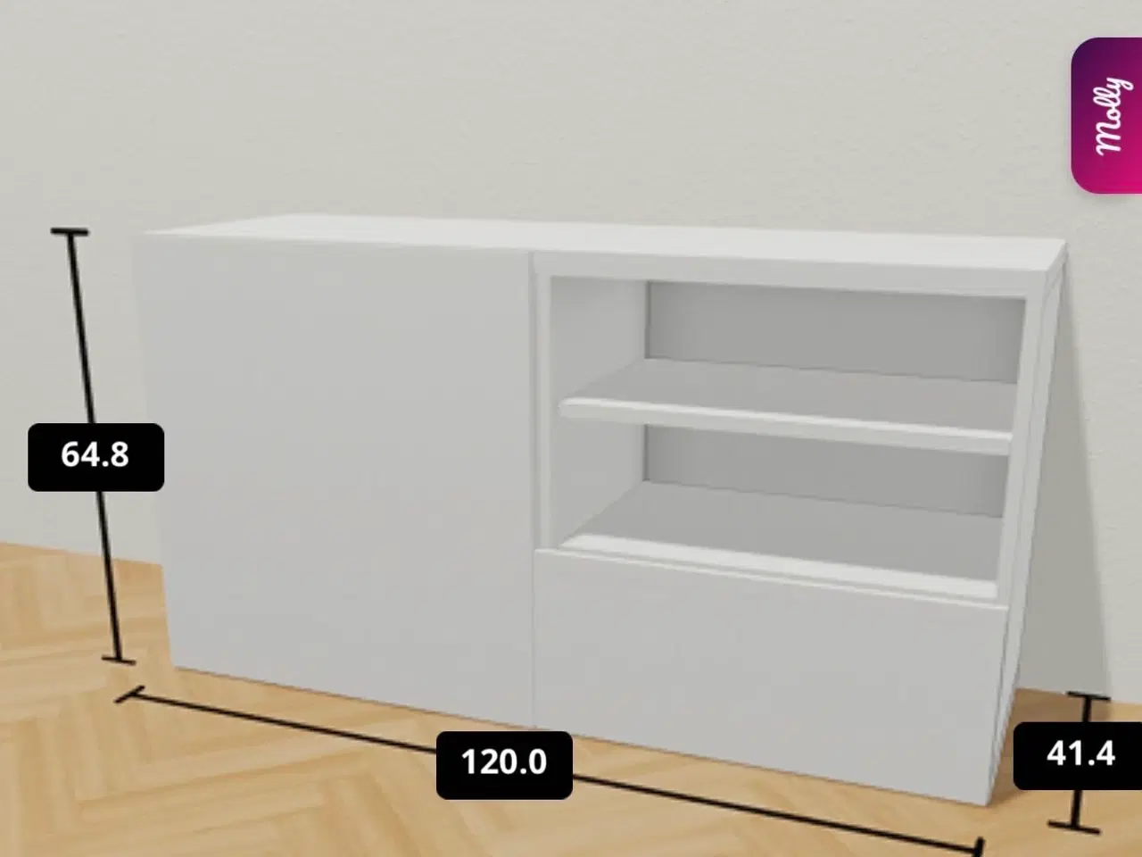 Billede 9 - Skoskab med hylder