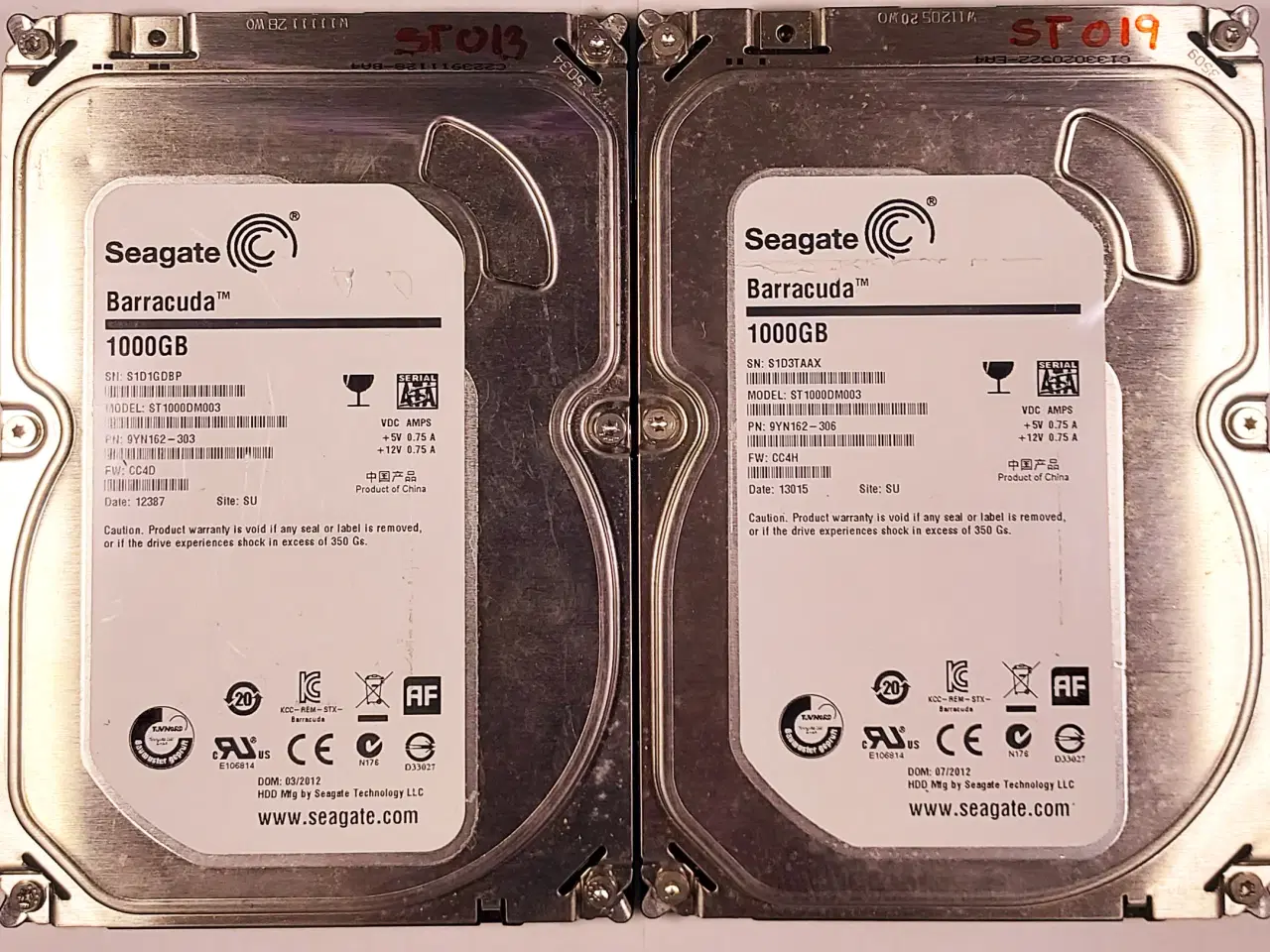 Billede 3 - Seagate Baracuda 1 Tb 2 stk samlet