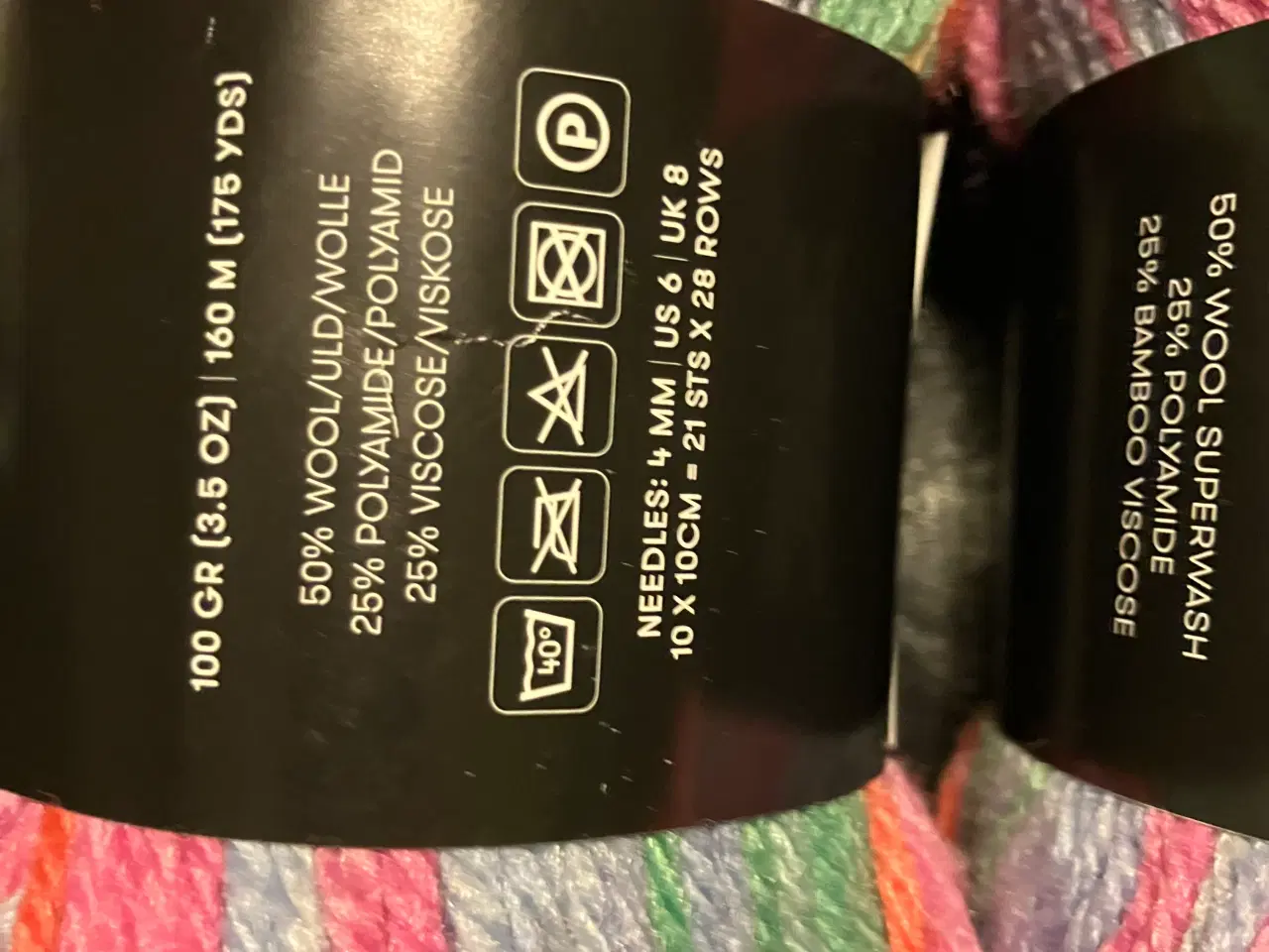 Billede 3 - Strømpegarn 100g nøglet