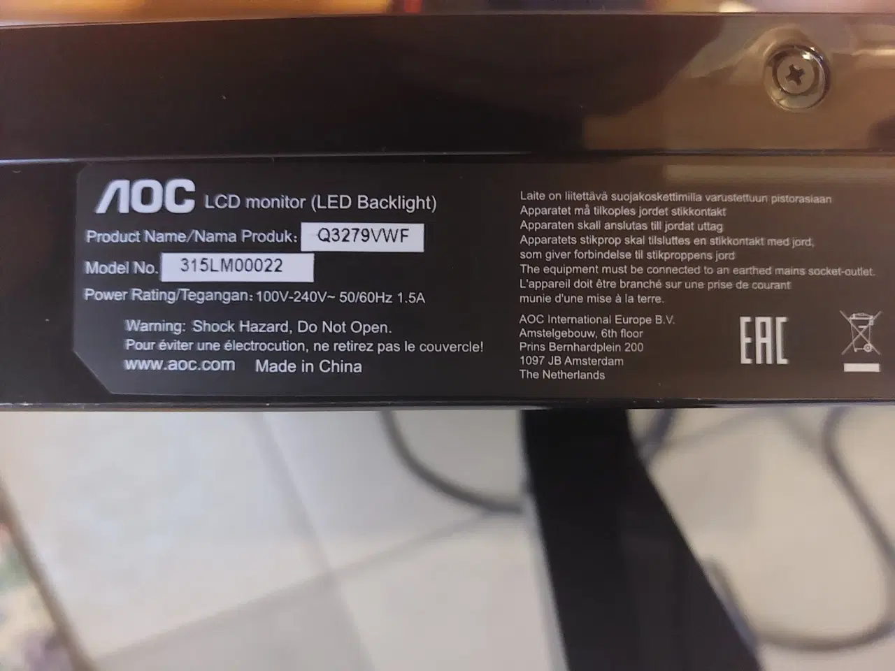 Billede 6 - AOC Gamerskærm 32 "