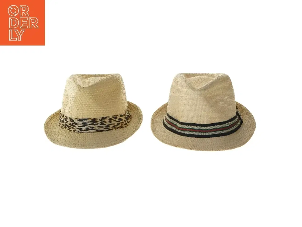 Billede 4 - Sæt af to stråhatte med bånd (str. str 58 Ø 23 cm)