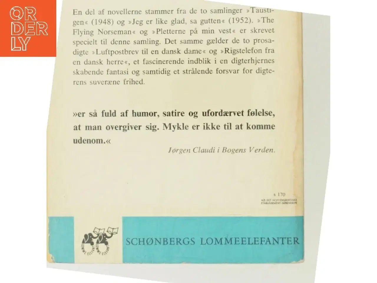 Billede 3 - Men jeg forstår mig på mirakler af Agnar Mykle (Bog)