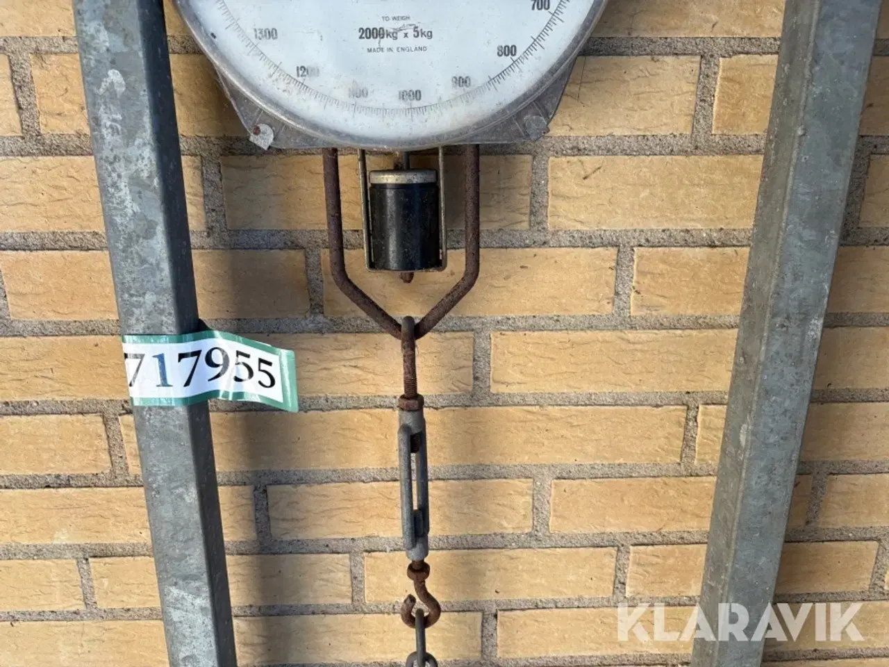 Billede 6 - Vægt Bjerringbro vægte 2000 kg