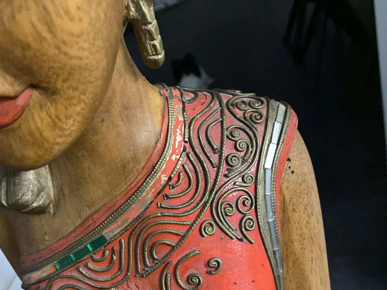 Billede 8 - Træskulptur kvinde