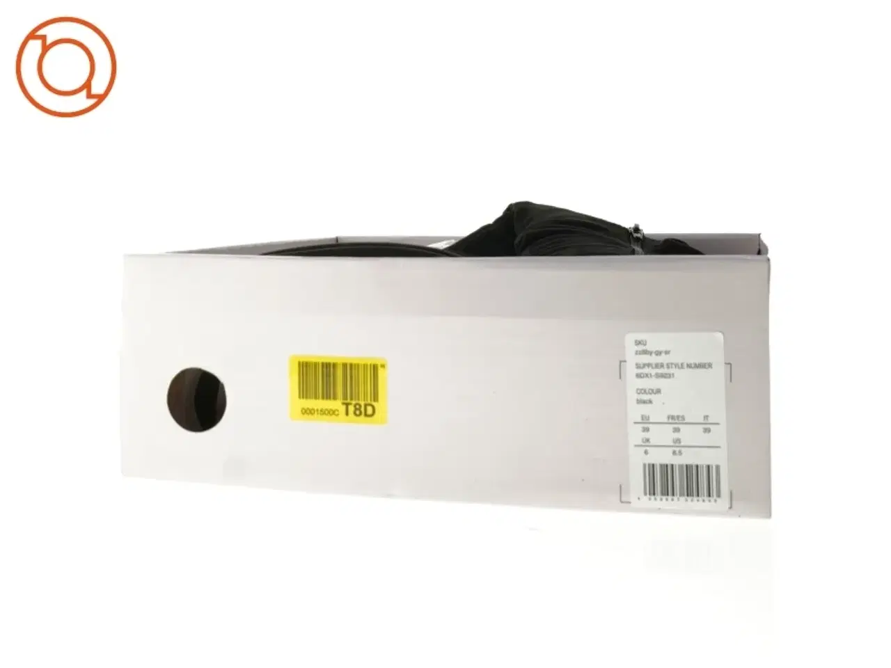 Billede 6 - Sorte støvler med hæl (str. 39)